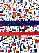 Urban Grid, Acrylic on canvas, 92x122cm, 2004-5